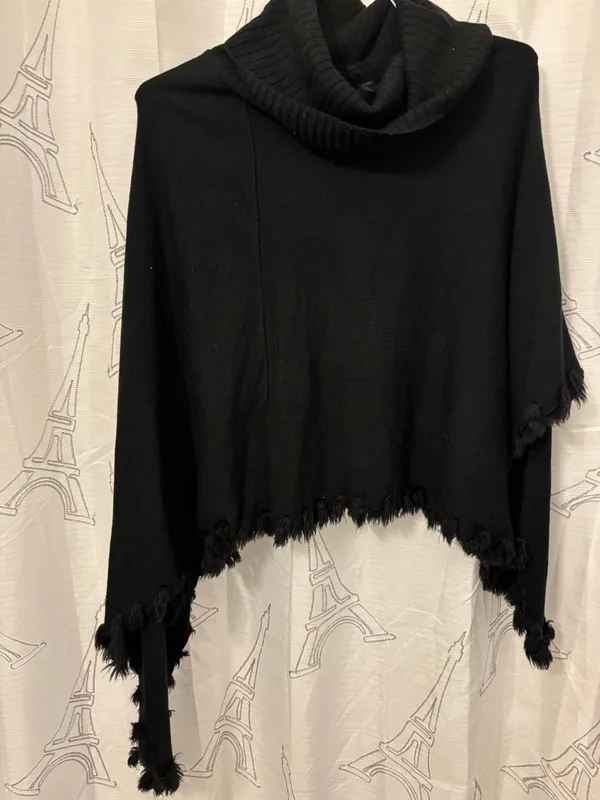 Alfani Poncho extra large fringe trimmings - Image 5