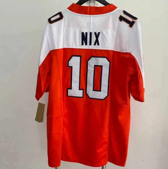 Bo Nix #10 Denver Broncos Orange Home Game Jersey NWT - Image 2