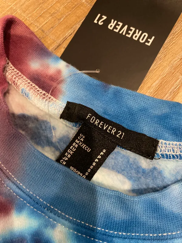 Forever 21 Tie Dye Long Sleeve Shirt Top - Image 3