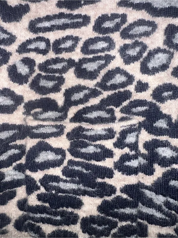 Ann Taylor NWT Merino Wool Alpaca Blend Leopard Button Down Sweater Cardigan SM - Image 6