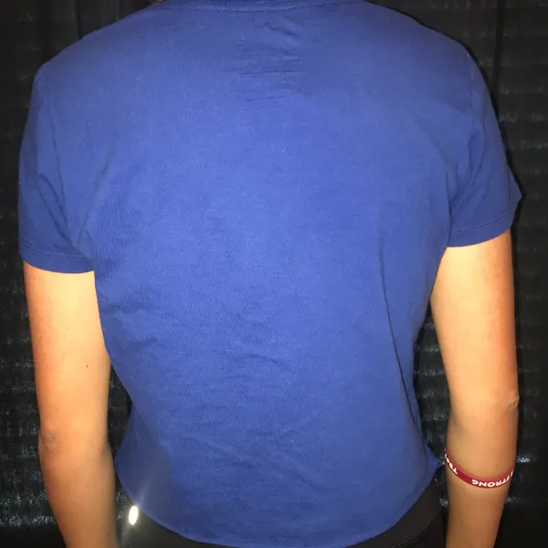Nike Slim‎ Fit Crop Top Blue Size Medium - Image 2
