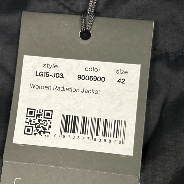 KJUS Radiation Jacket Womens XL 42 Black Full Zip Pockets Lightweight Golf New - Image 4