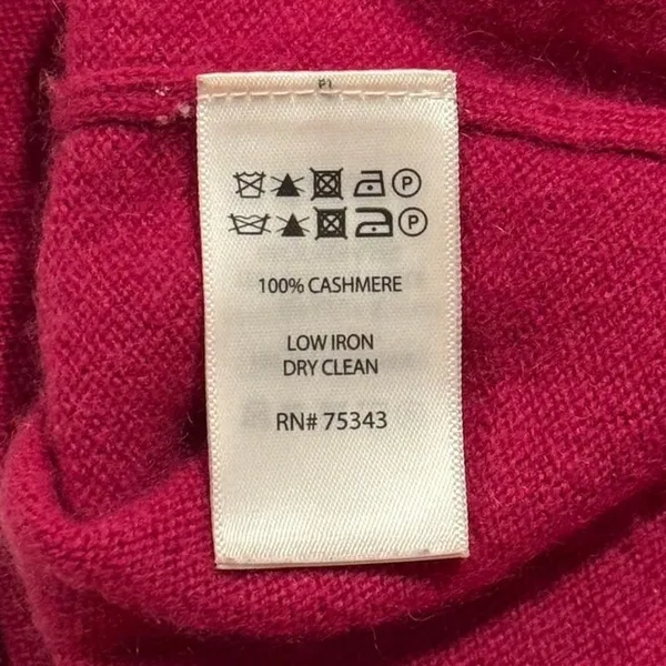 Tahari Sweater Cashmere‎ Preppy Quiet Luxury Old Money Minimalist Capsule Medium - Image 5