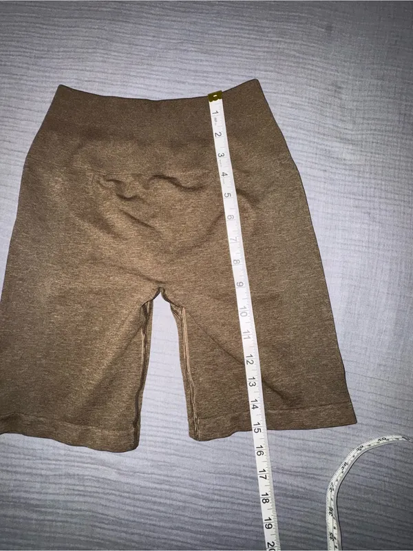 Alphalete Brown High-Rise Bike Shorts - Image 4