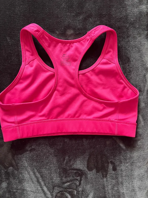 Nike Pink Dri-FIT Racerback Sports Bra - Image 5