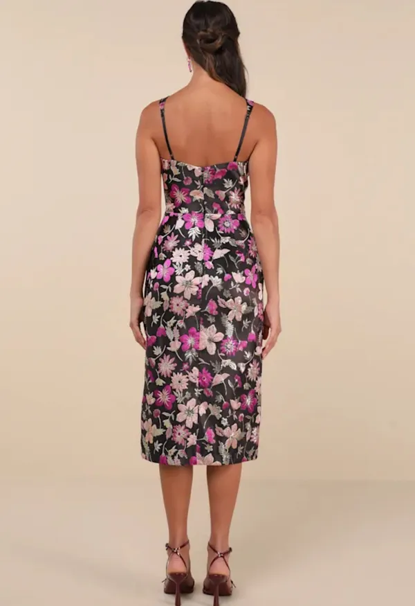 Lulus Brocade Mini Dress - Image 2