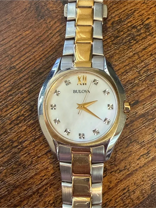 ✨ Bulova Diamond Collection 98P145 Two-Tone Watch | NEW Battery (Ready to Wear)! - Image 14