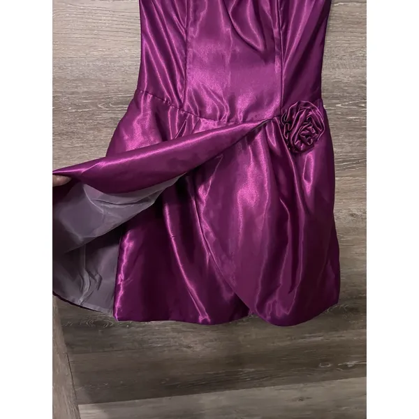 Jessica McClintock for Gunne Sax Dress S Hot Pink Mini Strapless Cocktail Prom - Image 3