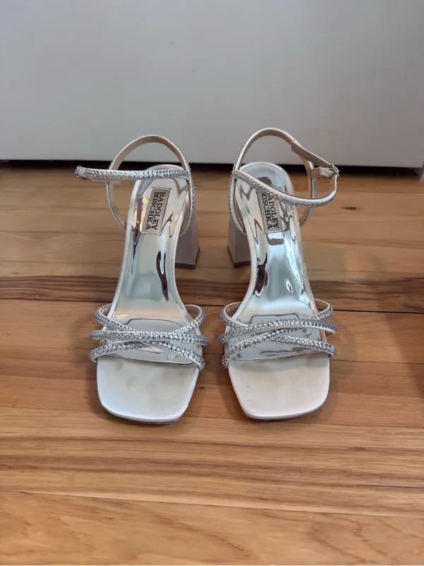 Badgley Mischka Brixley satin heel with rhinestones - Image 7