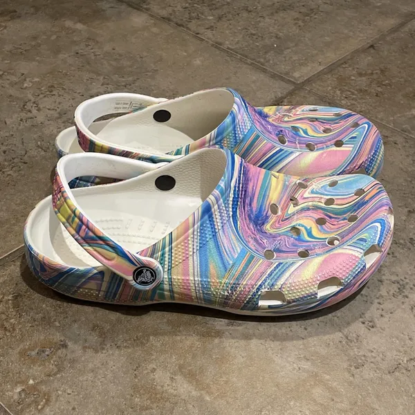 Crocs Out of this World Classic Clog Shoe Unisex M9 W11 Multicolor Comfort - Image 8
