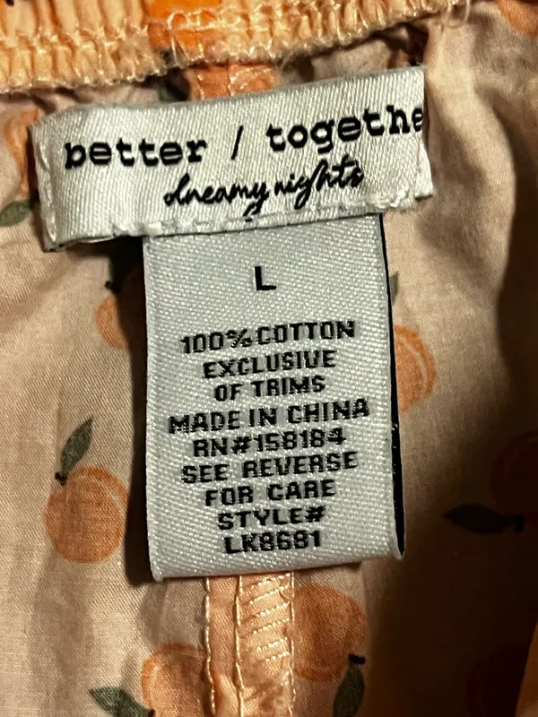 Womens large Better Together Sweet like a Peach pajama set-shirt/shorts set - Image 9