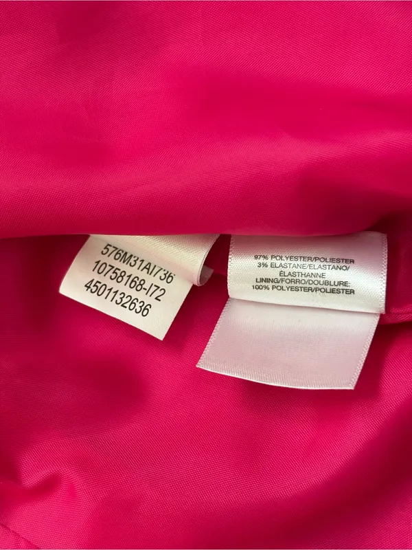 Evan Picone Black Label Hot Pink Women’s Open-Front Blazer Size 16 - Image 13
