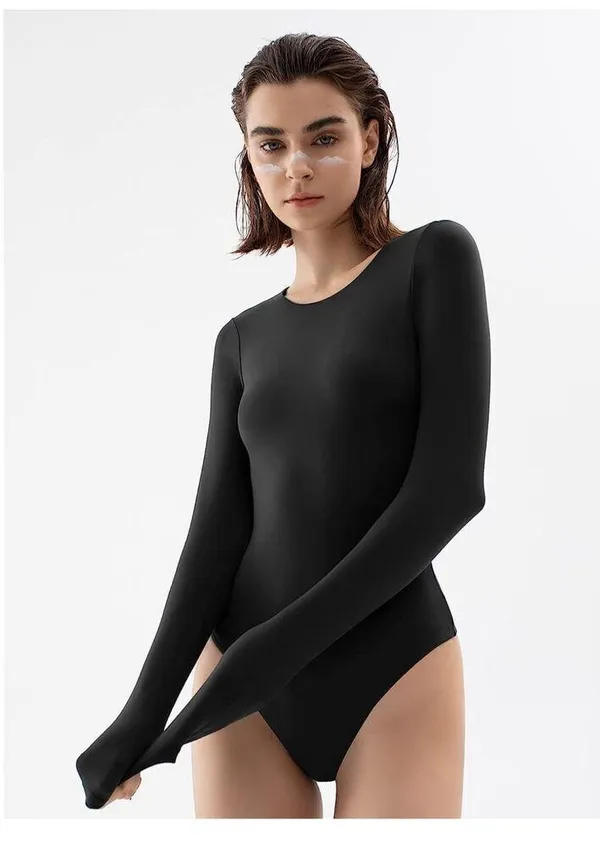 NEW PUMIEY Crew Neck long Sleeve Bodysuit S - Image 3