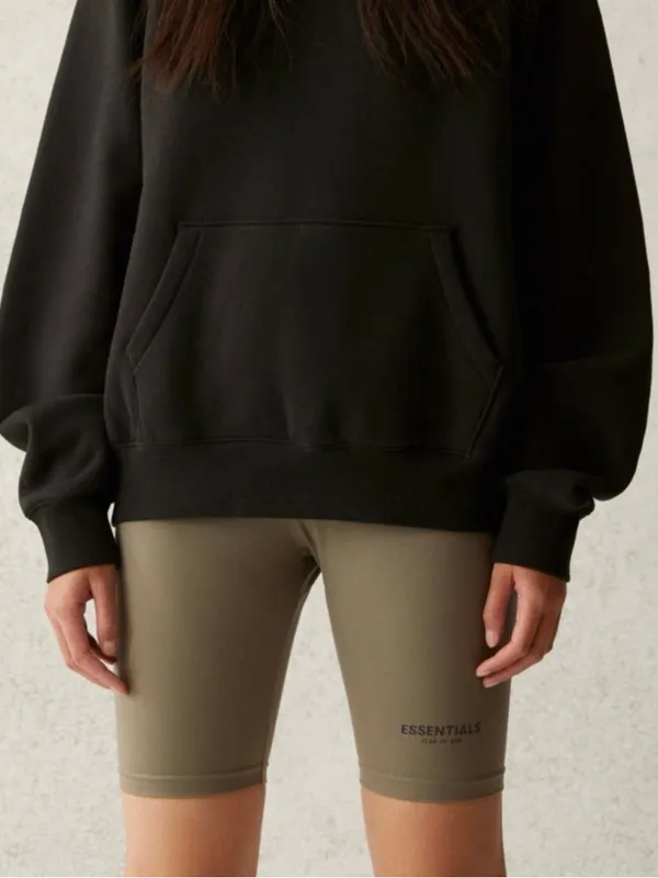 NWT Fear of God ESSENTIALS Biker Shorts XS Charcoal Athletic High Waisted - Image 3