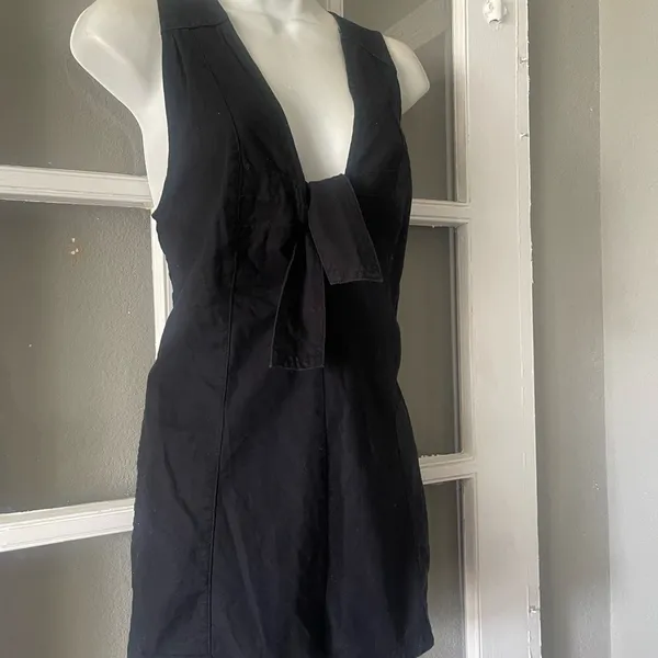 Free People Tie Front Romper - Image 6
