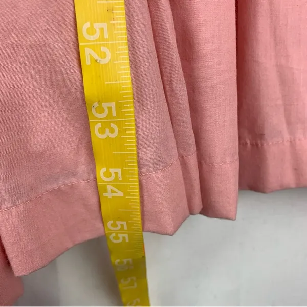Abercrombie & Fitch women's XXL Pink tiered maxi Smocked Dress preppy guest 2x - Image 11