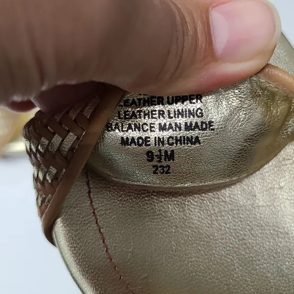 Isaac Mizrahi Isbelle Gold and Tan High Heel Sandals Size 9.5‎ - Image 11