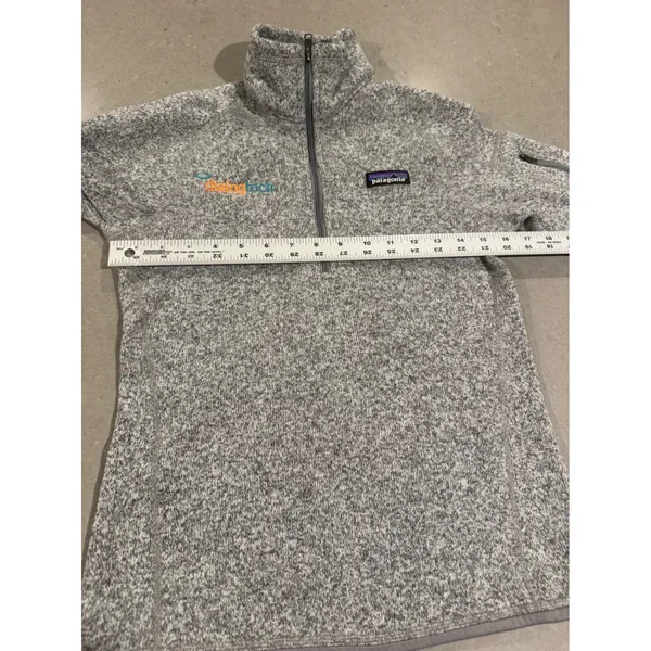 Patagonia Better Sweater DialogTech Logo Gray Quarter Zip‎ Pullover Jacket XS - Image 6