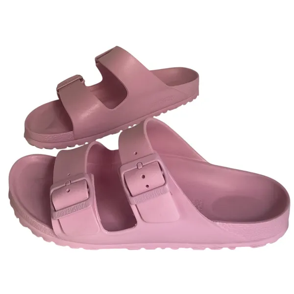 Birkenstock EVA Pink Two Strap Sandals Waterproof Women 39 Made in Germany - Image 2