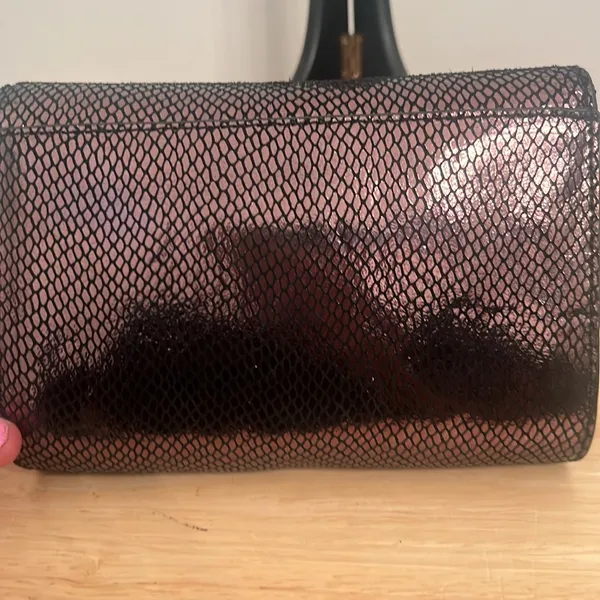 JPK Paris 75 Clutch Bag Brown Metallic Design Glamour Small - Image 4