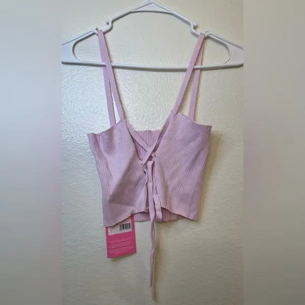 4TH‎ RECKLESS NWT Knit Set Pink Scorpios Trouser Size S and Crop Top Size M - Image 13
