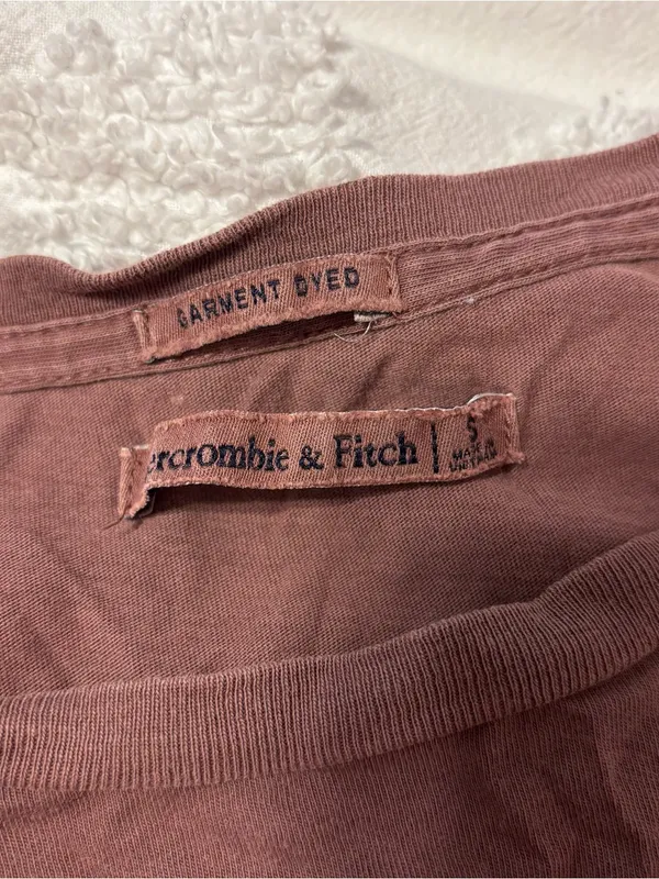 Abercrombie Relaxed Short-Sleeve Tee in Mauve - Image 2