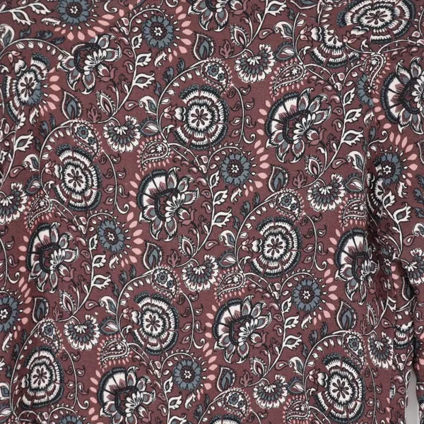 Garnet Hill Women's Floral Paisley Pocket Boho Dress Woman Plus Size 6 Western‎ - Image 12