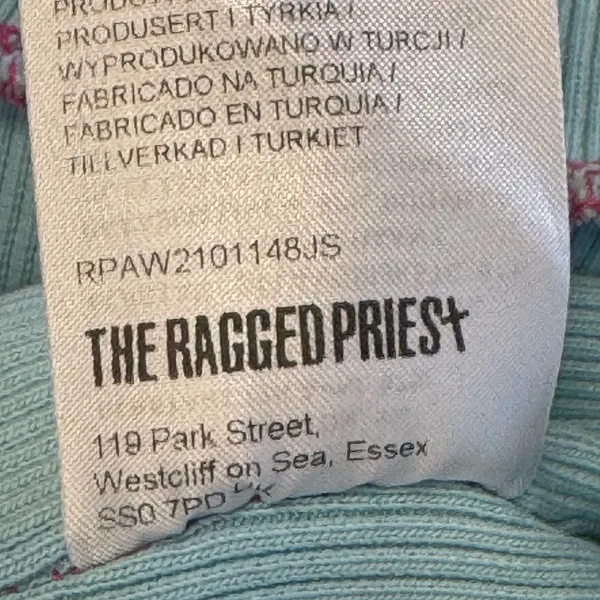 Y2K‎ The Ragged Priest Urban Outfitters Women's Blue Y2K Cutout Ribbed Top Sz 14 - Image 11