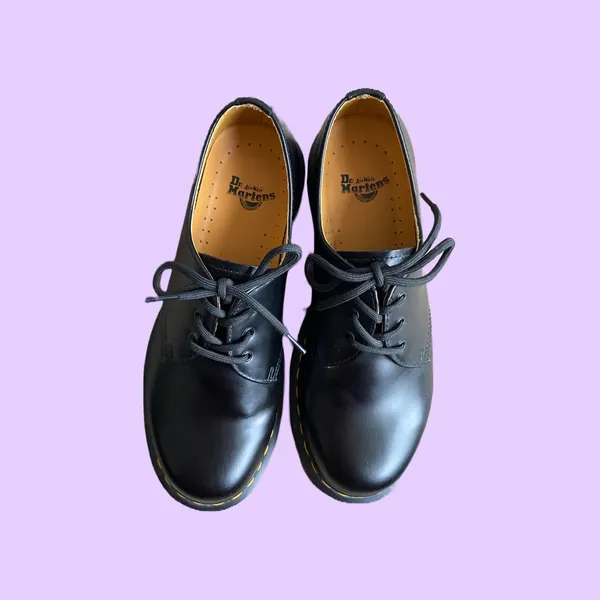 Deadstock Dr. Martens 11837 Chunky Grunge Black Leather Oxford Shoes 🔥 - Image 6