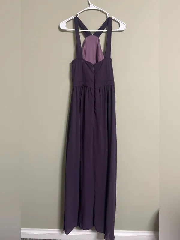 Lulus Size Small Ball Gown Bridesmaid Dress Prom Formal Maxi Dusty Purple Long - Image 2