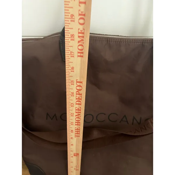 Moroccanoil Large Brown Nylon Weekender Tote Bag Travel Gym Carryall - Image 8