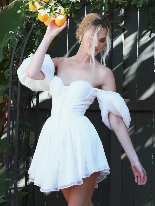 Here Comes the Sun Adeirlina  White  Mini Dress - Image 2