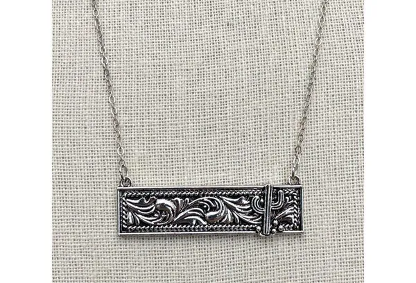Wild West Saguaro Cactus Bar Necklace - Image 3