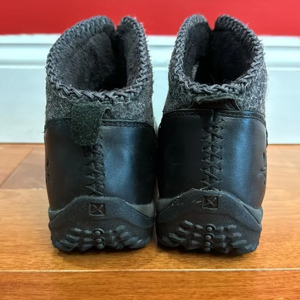 Sorel‎ Black Leather Joliette Thinsulate Waterproof Ankle Boots Size 8 - Image 2