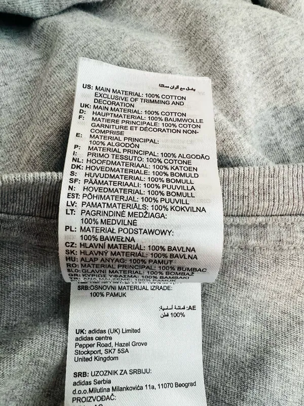 Adidas Men’s Gray Long Sleeve Tee Shirt - Image 6