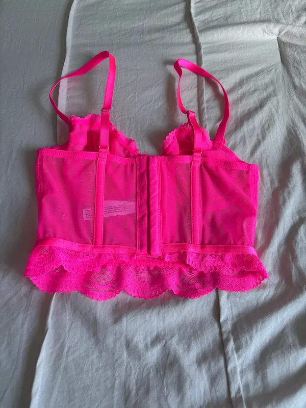 Hot Pink Auden Lace Corset - Image 2