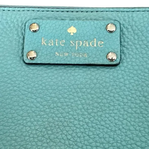 Kate Spade Chrissy Berkshire Wristlet Purse Wallet Blue Leather - Image 3