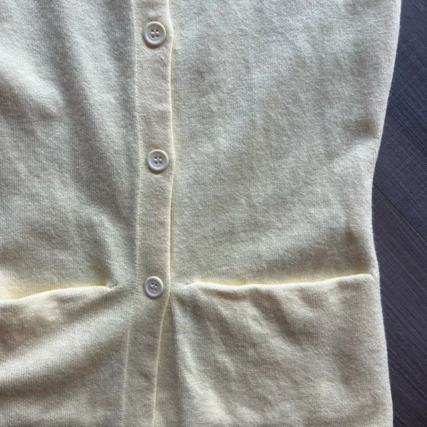 Yellow Knit Vest Top - Image 3