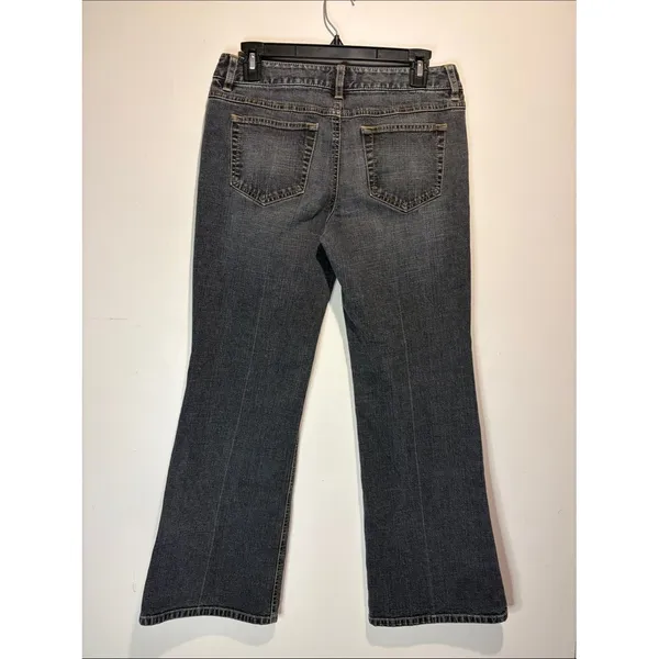 Ann Taylor LOFT Grey Flare Leg Jeans Size 6P - Image 2