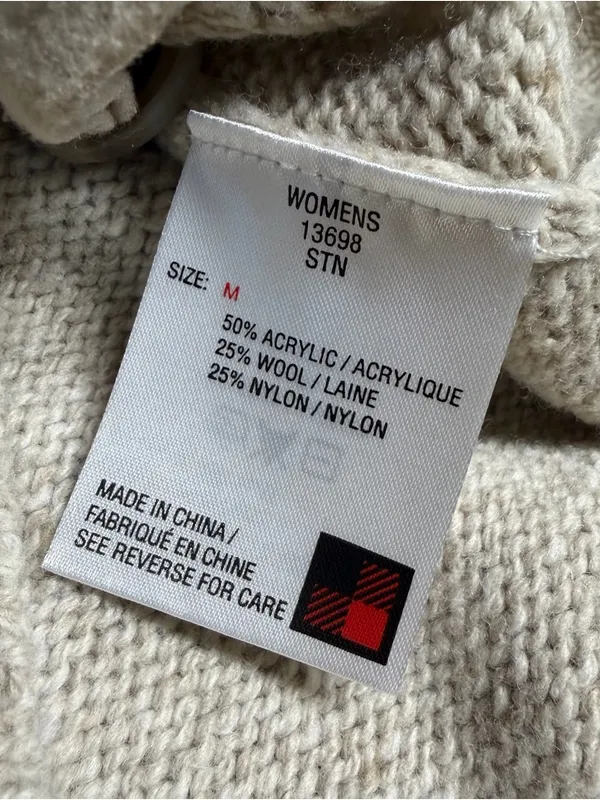Woolrich Wool Knit Sweater cardigan Vest with Pockets and Buttons medium - Image 5
