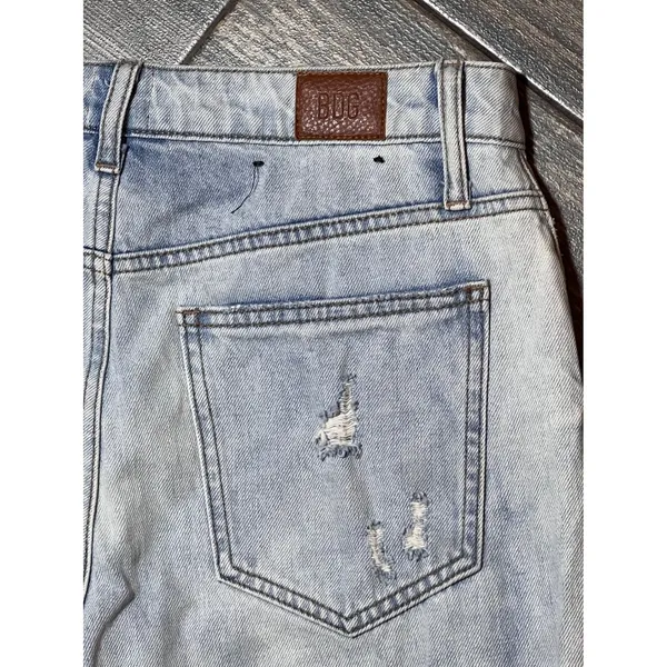 BDG Urban Outfitters High Rise Mom Jeans Light Wash Distressed Size 28 Baggy Y2K - Image 11