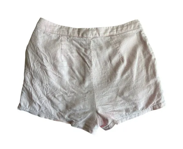 Women’s Princess Polly Pastel Pink Linen Blend Shorts Size US 4 - Image 4