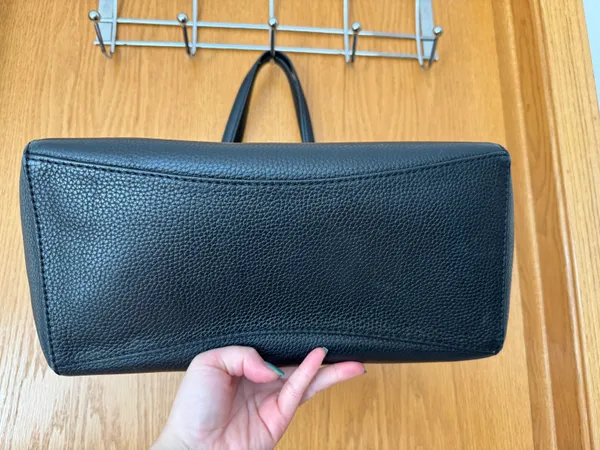 Tory Burch Black Leather Tote Bag - Image 2