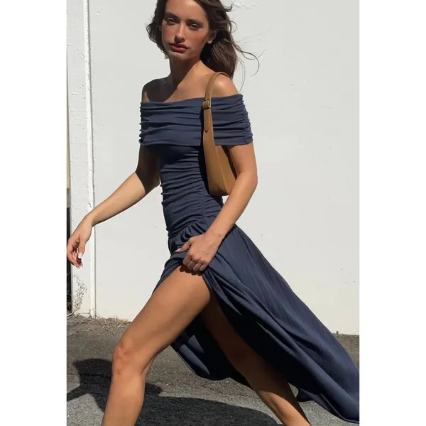 LIONESS Field Of Dreams Dress in Navy Small New Womens Maxi Gown - Image 12