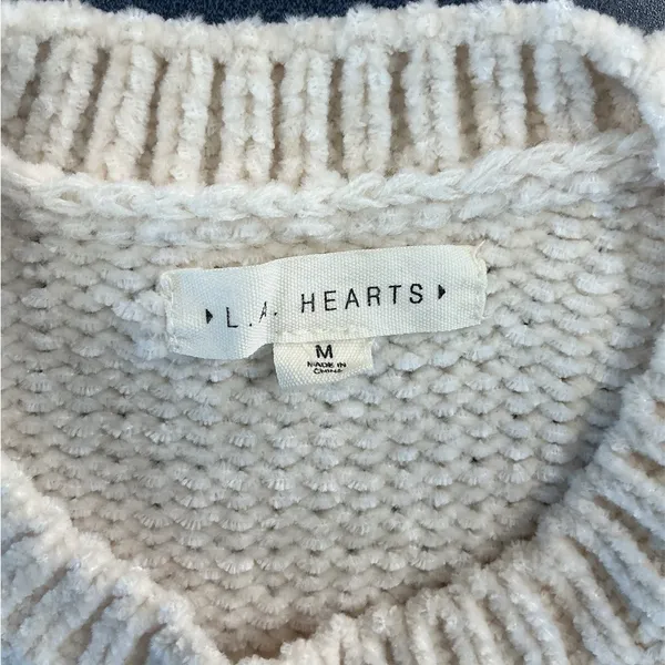 La Hearts‎ Cream Cable Knit Sweater - Image 5