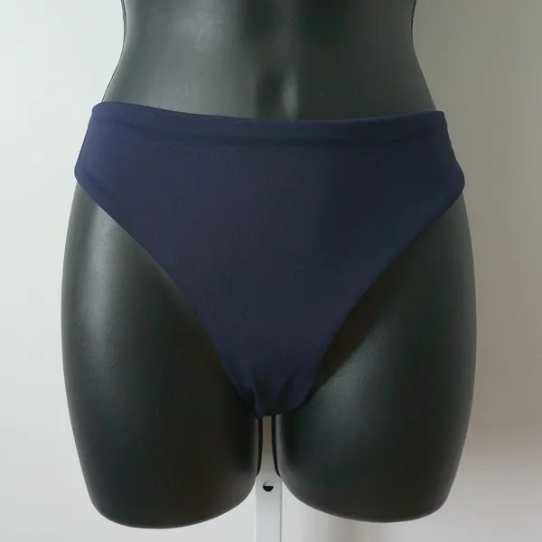 Athleta Beachy Sporty Chic Coastal Clean Performance 2 Piece Bikini XS Navy Blue - Image 3