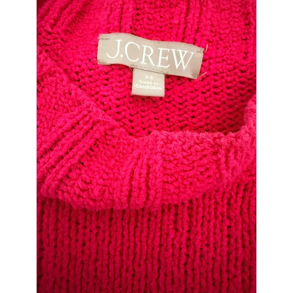 J.Crew Women's Mock Neck Sweater Pink XS - Image 2
