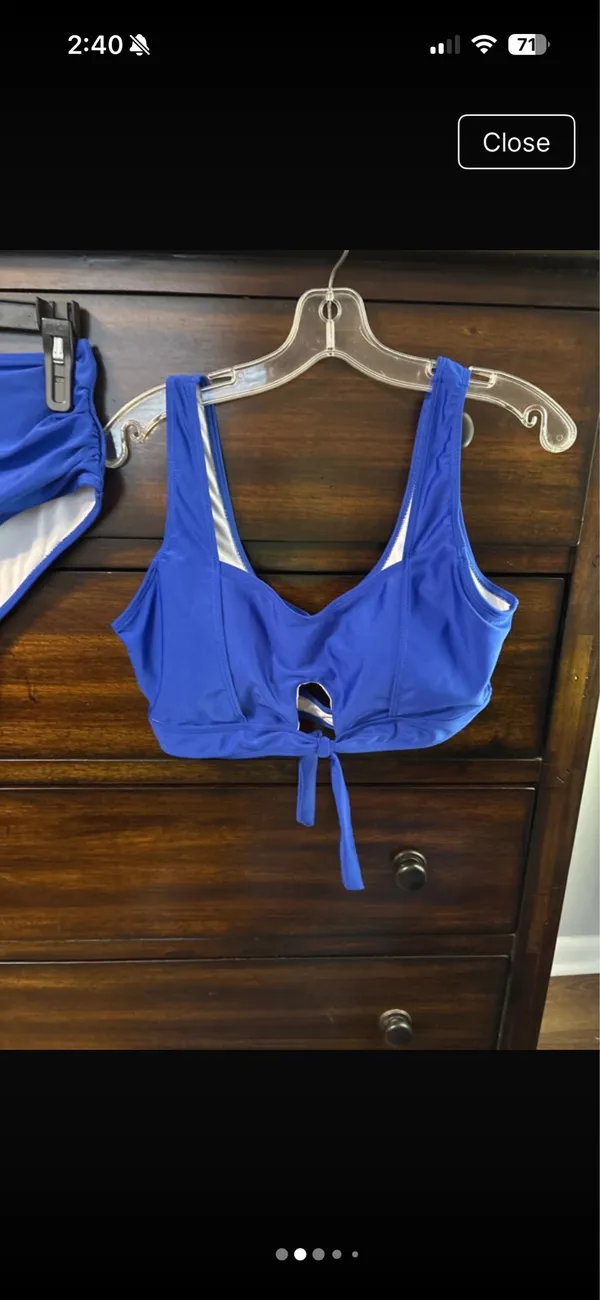 SHEIN 1xl swimsuit two piece Blue Size XL - Image 2