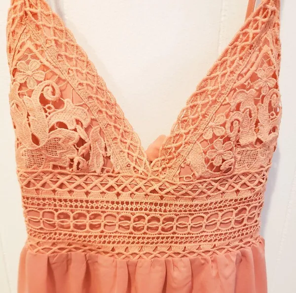 Vanilla Bay Pink ruffle dress - Image 4