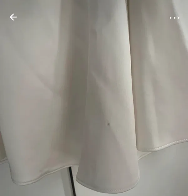 Meshki bridal satin mini dress - Image 4